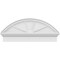 Ekena Millwork Segment Arch 4 Spoke Architectural Grade PVC Combination Pediment, 36"W x 15-7/8"H x 2-3/4"P PEDPC036X160SEG04 - alternate 4